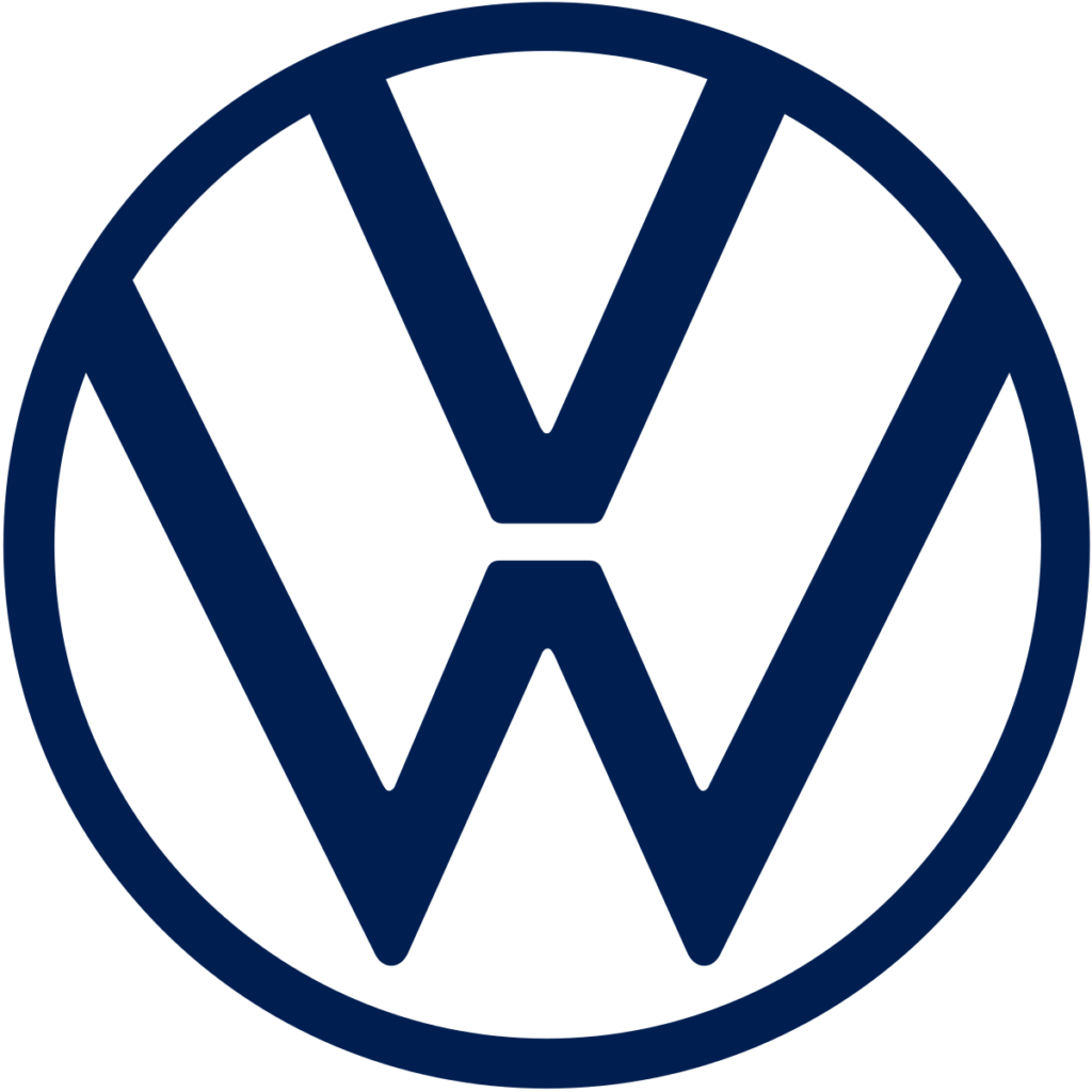 Volkswagen brand logo for dah dah dah jingle.