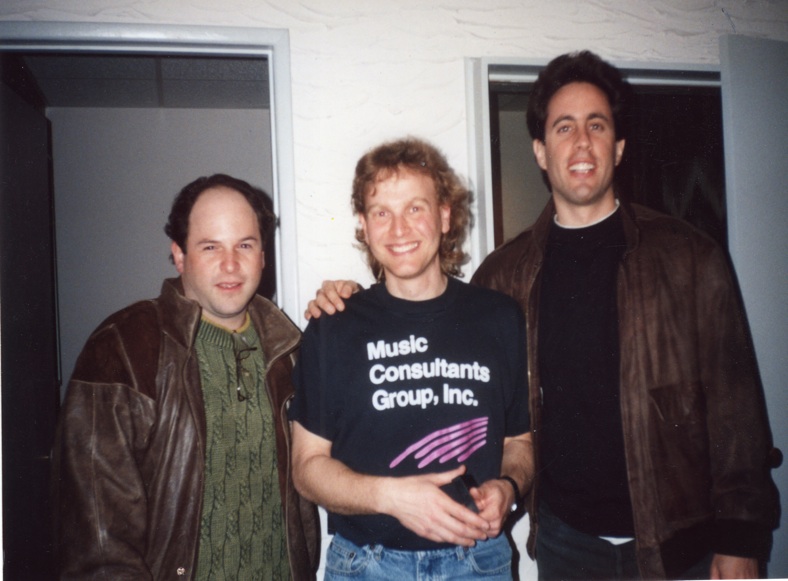 archive picture of Jerry Seinfeld, Jason Alexander, and Jonathan Wolff
