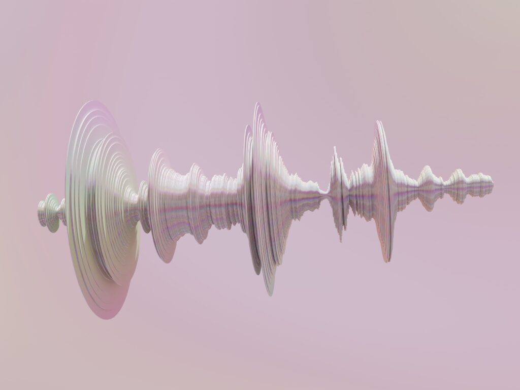 graphic of 3D sound wave